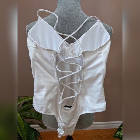 NWT White One-Piece Bathing Suit – Sirens - Picture 2 of 5